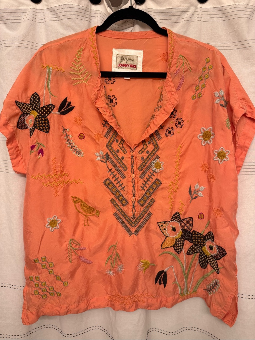 Johnny Was Women’s Embroidered Perla Blouse